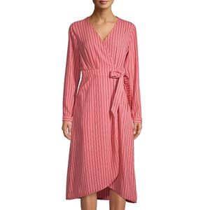 Tru Womens Long Sleeve Faux Wrap Dress 
